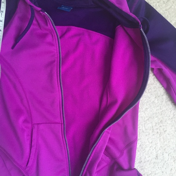 Reebok Zippered Purple Jacket w/Hoodie size MED - Picture 4 of 10